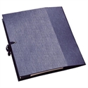 Dohe 10260 - Clasificador Acordeon Formato Folio Fabricado En Carton Forrado Color Negro Ojetes Metalic