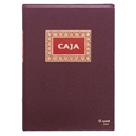 Dohe 9909 - Libro De Caja Formato Folio Natural Con Encuadernacion En Tela Color Burdeos. Contiene 100