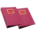 Dohe 9923 - Libro De Registro De Socios Con Hojas Intercambiables Formato A4 Natural Color Burdeos. Me