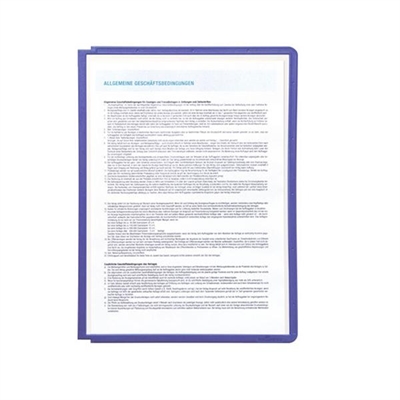 Durable 5606-44 Fundas Para Clasificador Sherpa De Pared Fabricadas En Polipropileno Y Con Marco De Color Violeta Su Formato Es A4. El Pack Incluye 5 Fundas.