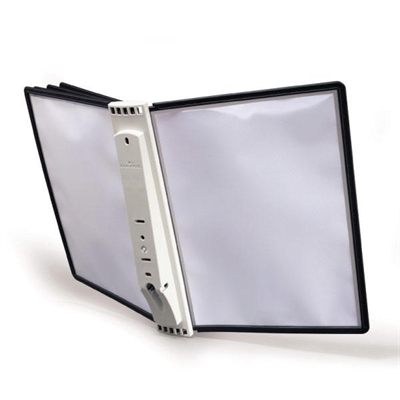 Durable 5622 Clasificador De Pared Formato A4 Y Con Capacidad De 5 Fundas. Se Puede Combinar Con El Soporte De Mordaza. No Incluye Las Fundas.
