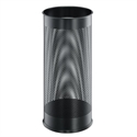 Durable 3350-01 - Parag?Ero Redondo De Acero Inoxidable Con Recubrimiento Epoxi Negro Base En Pvc Y Perforac
