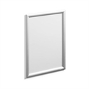 Durable 479723 - Expositor Mural A3 Con Robusto Marco De Aluminio Anodizado En Plata. Li¿½Mina Protectora D