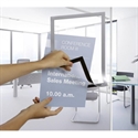Durable 4992-23 - Marco Autoadhesivo De Color Plata Con Panel Magnetico Y En Formato Poster De 100 X 70 Cm.