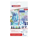 Edding 4200-6-S-999 - Rotulador Con Punta De Pincel Flexible Para Porcelana. Acabado Brillante Tanto En Porcelan