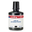 Edding T100-01 - Tinta Rotulador Edding T-100 Negro Bote 100 Ml - Color: Negro; Borrable: No; Unidad De Ven