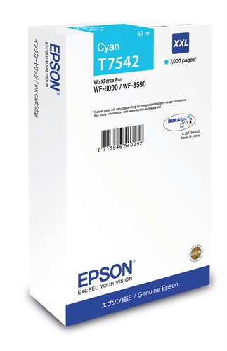Epson C13T75424N Epson Cartucho Cián Xxl 7000P Wf-8X90