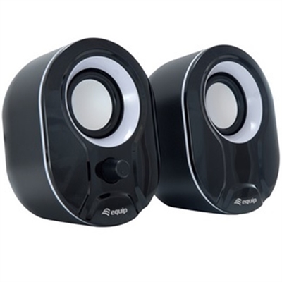 Equip 245333 Stereo 2.0 Speaker Black + White - Wireless: No; Usb Para Pc/Mp3: Sí; Color Principal: Negro; Entradas Rca: No