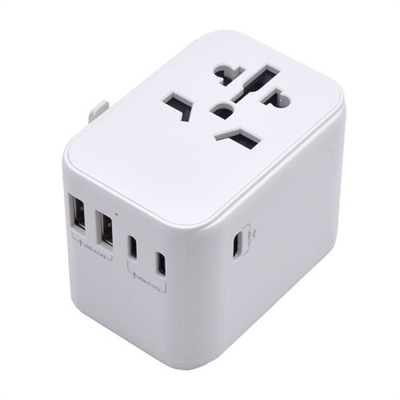 Ewent EW1470 Este producto es la herramienta ideal para cargar sus dispositivos eléctricos en más de 224 países diferentes. El adaptador está equipado con 4 enchufes de pared diferentes (retráctiles), compatibles con EE. UU., Reino Unido, Europa, Asia, Australia y Nueva Zelanda. Con 3 deslizadores para cambiar diferentes enchufes. Un adaptador universal, es la herramienta ideal para cargar sus dispositivos eléctricos en más de 224 países diferentes. Ideal para viajar, gracias a su diseño compacto y versátil, peso ligero y tamaño reducido. Los enchufes de entrada se pueden usar simultáneamente: puede cargar hasta 6 dispositivos al mismo tiempo. En cambio, solo puede usar un enchufe de pared a la vez. Compatible con todos los teléfonos inteligentes/tabletas, cámaras digitales, reproductores de MP3, computadoras portátiles, GPS, planchas de viaje pequeñas y secadores de cabello. Luz indicadora LED. 1 fusible de repuesto.