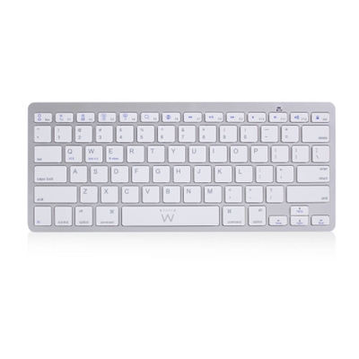 Ewent EW3161 Ewent EW3161. Formato del teclado: Estándar. Estilo de teclado: Derecho. Interfaz del dispositivo: Bluetooth, Interruptor del teclado: Interruptor mecánico, Diseño de teclado: QWERTY, Uso recomendado: Oficina. Color del producto: Plata, Blanco