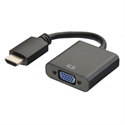 Ewent EW9864 adaptador de cable de vídeo 0,2 m HDMI VGA, 3.5mm Negro