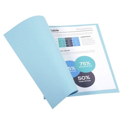 Exacompta 410006E Subcarpeta Color Azul Claro Fabricada En Cartulina Reciclada Certificada Angel Azul Y Gramaje De 220 G. El Pack Contiene 100 Subcarpetas Con Medidas De 240 X 320 Mm Para A4.
