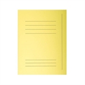 Exacompta 235005E - Subcarpeta Con 3 Solapas Fabricadas En Cartulina Color Amarillo Canario Y Con Gramaje De 2
