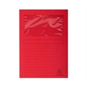 Exacompta 50255E - Subcarpeta Color Rojo Fabricada En Cartulina Reciclada Certificada Angel Azul Y Gramaje De