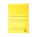 Exacompta 50259E - Subcarpeta Color Amarillo Fabricada En Cartulina Reciclada Certificada Angel Azul Y Gramaj