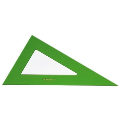 Faber-Castell 666-32 Cartabon Tecnico Sin Graduar De 32 Cm Color Verde.