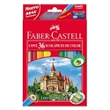 Faber-Castell 120136 - Lapiz Ecologico De Color De Diseño Hexagonal. Trazo De 35 Mm. Mina Resisente A Las Roturas