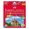 Faber-Castell 120148 - Lapiz Ecologico De Color De Diseño Hexagonal. Trazo De 35 Mm. Mina Resisente A Las Roturas
