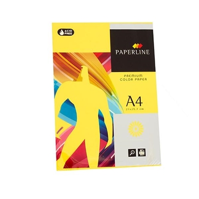 Fabrisa 15648 Pack De Papel De 80 G/M? En Formato A4 Y Color Amarillo Limon. Cada Pack Contiene 500 Hojas. Papel De Alta Calidad Con Tintado Homogeneo Ideal Para La Escuela La Oficina Y El Hogar. Aptos Para Impresoras Inkjet Laser Fotocopiadoras O Escritura Manual.