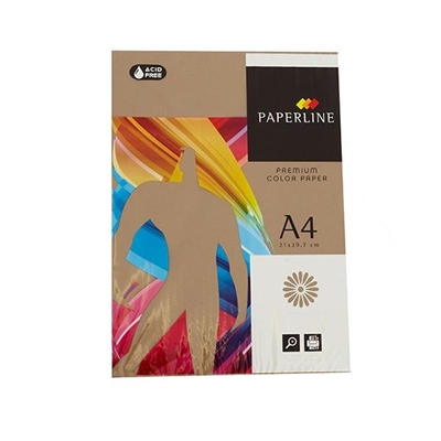 Fabrisa 16971 Pack De Papel De 80 G/Mi¿½ En Formato A4 Y Color Marri¿½N. Cada Pack Contiene 500 Hojas. Papel De Alta Calidad Con Tintado Homogi¿½Neo Ideal Para La Escuela La Oficina Y El Hogar. Aptos Para Impresoras Inkjet Laser Fotocopiadoras O Escritura Manual.
