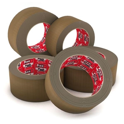 Fixo 48066540 Precinto De Polipropileno Acrilico Bajo Ruido Color Habana Su Ancho De Cinta Es De 48 Mm Y Su Largo De 66 M. Su Adhesivo Esta Libre De Disolventes. El Pack Contiene 6 Rollos.