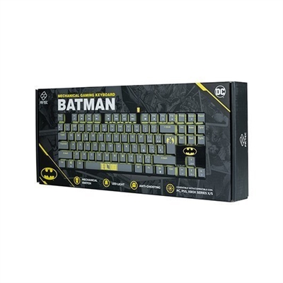 Fr-Tec BATPCKEY TECLADO GAMING FR-TEC PC DC BATMAN MECANICO SWITCH AZUL RETROILUMINACION