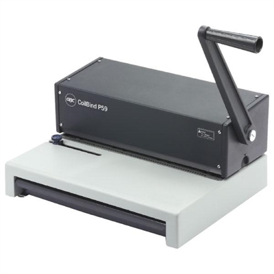 Gbc IB277009 Encuadernadora De Espiral Metalico Con Margen Lateral Que Perfora Hasta 15 Hojas Y Encuaderna Hasta 450 Hojas. Espiral Maxima 50 Mm. Medidas 41 X 29 X 12 Cm.