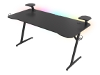 Genesis NDS-1732 Genesis Holm 510 RGB es un escritorio de juego profesional que le permitirá gestionar ergonómicamente su espacio. Una gran superficie utilizable y asas dedicadas te proporcionarán espacio para todos los accesorios necesarios, y la fenomenal iluminación RGB hará que tu centro de mando adquiera un carácter único. ¡Conoce Genesis Holm 510 RGB y crea tu estación gaming de ensueño!ESPACIO ILIMITADOEl escritorio mide 160 cm de largo y 75 cm de ancho. Sus dimensiones garantizan una enorme superficie útil en la que podrás colocar todos los accesorios necesarios sin limitar tus movimientos en el juego. El estético acabado en carbono te permitirá combinar perfectamente el escritorio con cualquier habitación y añadir un toque de elegancia. Elige comodidad y originalidad con Holm 510 RGB!ESTILO GANADORDestaca en el campo de batalla con una iluminación RGB extremadamente eficaz. El mando a distancia incluido te permite controlar numerosos modos y efectos, gracias a los cuales podrás ajustar la iluminación a tus preferencias en cualquier momento. Configura colores fuertes y brillantes que te darán confianza y sumérgete en un emocionante juego, y cuando éste termine, relájate y recupera fuerzas en compañía de colores suaves. Crea una atmósfera que te permitirá encontrarte en otra dimensión y vencer a tus oponentes con un estilo increíble!CONSTRUCCIÓN ROBUSTAEl escritorio Genesis Holm 510 RGB ha sido diseñado pensando en las necesidades de los jugadores más exigentes. La estructura metálica garantizará la estabilidad y durabilidad, por lo que puedes estar seguro de que el escritorio permanecerá en su sitio, incluso durante movimientos extremadamente dinámicos.ORGANIZACIÓN MAESTRALos jugadores profesionales requieren soluciones avanzadas. Por eso el escritorio Holm 510 RGB está equipado con numerosos estantes y soportes dedicados que son extraíbles y permiten instalarlos en un lugar conveniente. Estantes para altavoces, soportes para auriculares y una taza ahorrarán espacio en la encimera y ordenarán el espacio perfectamente. Debajo de la mesa, hay un organizador de cables gracias al cual dejará los cables ocultos y les proporcionará un lugar seguro para trabajar.FUNCIONALIDAD Y COMODIDADEn la superficie del tablero de la mesa hay un cargador inalámbrico, que le permitirá cargar cómodamente su dispositivo móvil y tenerlo a mano en cualquier momento. El escritorio también está equipado con un hub con tres puertos USB 3.0 y prensaestopas,&nbspgracias a los cuales podrá conectar fácilmente el equipo necesario y organizar los cables. ¡Olvídese de los cables enredados y opte por la máxima comodidad con el Genesis Holm 510 RGB! Portabilidad