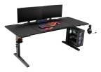 Genesis NDS-2251 ¿Hace tiempo que sueñas con un escritorio que se adapte completamente a ti? Aquí el GENESIS Holm Modular 180: un escritorio diseñado para ofrecer la máxima comodidad y personalización. Ajusta la altura, controla tus cables y, si es necesario, crea una configuración única utilizando paneles adicionales disponibles en el mercado en tamaños de 30, 40 y 50 cm. Con los elementos adicionales crearás no sólo un escritorio clásico, sino también un escritorio esquinero totalmente funcional. Todo depende sólo de ti.UN ESCRITORIO A TU MEDIDASi sueñas con ampliar tu puesto de trabajo en el futuro, pero no quieres sustituir tu escritorio por uno nuevo, el GENESIS Holm Modular cumplirá tus expectativas. Este modelo se caracteriza por su gran funcionalidad y su total versatilidad, todo ello gracias a unos paneles laterales de diferentes tamaños, dedicados y fáciles de montar, que puedes comprar por separado. Olvídate de las uniones poco elegantes y de cubrir la parte superior con una almohadilla. Nos hemos asegurado de que la unión de los paneles con la sección central fija sea totalmente estética. ¿Necesitas un tamaño personalizado? ¿Quieres ensanchar el escritorio sólo por un lado? ¿O buscas un escritorio que crezca con las necesidades de tu hijo? Elijas la opción que elijas, el GENESIS Holm Modular te permitirá organizar el espacio como tú quieras.UNA ESTANTERÍA, MUCHAS POSIBILIDADESActualizar tu escritorio nunca ha sido tan fácil. Cuando modifiques el GENESIS Holm Modular, no necesitarás nada más que paneles laterales o un conjunto de esquinas y un panel de 50 cm (si piensas crear este tipo de construcción y tienes un conjunto distinto al GENESIS Holm Modular 160). Esto es posible gracias a un bastidor extensible de metal, que es una base estable tanto para anchuras de 120 como de 180 cm. Así es: no tienes que cambiar el bastidor. Sólo tienes que ajustar su anchura a las alas montadas del tablero. Es trivial.PODER REGULADORTampoco tienes que preocuparte por su altura. Ya en la fase de montaje puedes elegir entre 5 niveles, definiendo así la posición del tablero entre 70 y 90 cm. Así, puedes ajustarlo fácilmente a tu altura, haciendo que el GENESIS Holm Modular sea totalmente ergonómico. El estante específico para cables también es ajustable. Puedes extenderla de 50 a 95 cm, y ajustarla así a las dimensiones de todo el tablero. Su profundidad hará que pueda alojar fácilmente incluso grandes regletas de enchufes.DETALLES QUE IMPORTANSiéntate y comprueba lo agradable que puede llegar a ser el trabajo y el entretenimiento. GENESIS Holm Modular está equipado con una serie de extras funcionales. Ya no tendrás que poner la bebida sobre la encimera. Colocándola en un soporte específico evitarás derrames accidentales. Lo mismo ocurre con los auriculares: gracias a un soporte especial, por fin tendrán su sitio. Puedes cambiar fácilmente la posición de ambos o esconderlos bajo la encimera. Un ojal especial que aloja todo el enchufe se encargará de la estética. Podrás pasar fácilmente el cable a través de él, y todo ello sin afectar a la apariencia de tu montaje.¿CLIMA? SABEMOS ALGO AL RESPECTOAñade estilo a tu zona de trabajo o de juego con iluminación LED de alta calidad. La tira montada es más que una clásica luz de fondo. Gracias a su peculiar diseño, dispersa mucho mejor la iluminación, y además puedes ajustar totalmente su ángulo o retirarla por completo, colocándola en un lugar diferente. Ni que decir tiene que puedes cambiar fácilmente su modo de funcionamiento, ¿verdad? Este es el GENESIS Holm Modular en todo su esplendor.
