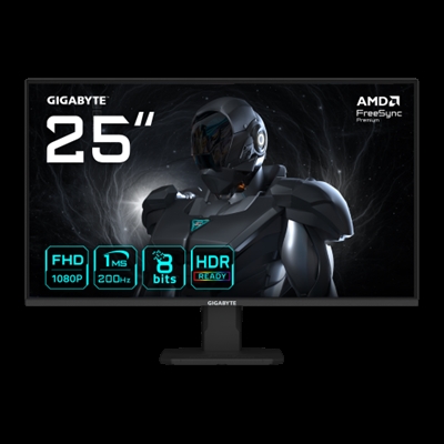 Gigabyte 20VM0-GS25F2BM-1EUS El panel IPS de 25” SS del GIGABYTE GS25F2, con la pantalla FHD, tasa de refresco de 200Hz y tiempo de respuesta de 1 ms, crea un entorno ideal que te sumerge en los finos detalles al jugar. Con un color sRGB del 120%, profundidad de color de 8 bits y una alta relación de contraste de 1000:1, el monitor ofrece una alta calidad de imagen, dando vida a tus juegos y visuales con una impresionante precisión de color. Para asegurarte de que disfrutas cada batalla, integramos tecnologías AMD FreeSync Premium, Flicker-Free y Eyesafe 2.0 en el monitor, dedicadas a proporcionar una experiencia de visualización cómoda y sin parpadeos sin forzar tus ojos. Desata tu potencial de juego con esta convincente combinación de calidad y asequibilidad.