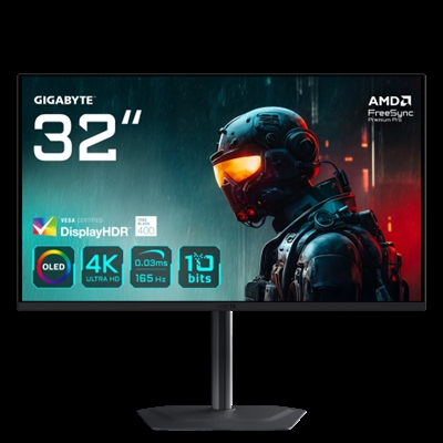 Gigabyte 20VM0-MO32UBA-1EKR Sumérgete en la excelencia del gaming con el Monitor Gaming GIGABYTE MO32U y su cautivadora pantalla OLED de 32 pulgadas. Sé testigo de colores vibrantes y contrastes profundos mientras la tecnología OLED da vida a cada píxel. Con una notable tasa de refresco de 165Hz y un tiempo de respuesta ultra-rápido de 0.03ms, disfruta de una fluidez de juego inigualable. La resolución UHD asegura visuales nítidos como el cristal. Eleva tu experiencia de juego con el GIGABYTE MO32U, donde el brillo de OLED transforma cada píxel en una obra maestra vívida, creando un espectáculo visual que establece un nuevo estándar para los monitores gaming. Con un exclusivo Interruptor Táctico y OLED Care basado en IA, está diseñado para aquellos que exigen lo mejor y se niegan a conformarse.