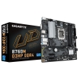 Gigabyte B760M D3HP DDR4 1.0 Mejora tu experiencia informática con las reconocidas series de placas base de GIGABYTE: AORUS, AERO y GIGABYTE. Con diseños innovadores y características avanzadas, estas placas ofrecen un rendimiento y confiabilidad excepcionales. Ya seas un jugador, un creador de contenidos o un profesional, nuestra serie satisface tus necesidades y garantiza una calidad sin concesiones y tecnología de vanguardia.Compatible con procesadores Intel® Core™ de 14ª, 13ª y 12ª generación|Rendimiento inigualable: Solución VRM digital híbrida 4+1+1 fases|DDR4 de doble canal: 4*DIMMs con soporte para módulos de memoria XMP|Almacenamiento de próxima generación: 2 conectores M.2 PCIe 4.0 x4|Redes rápidas: LAN GbE|Conectividad extendida: USB-C® frontal 5Gb/s, DP, HDMI, D-Sub|Smart Fan 6: Incluye múltiples sensores de temperatura, cabezales de ventilador híbridos con FAN STOP|Q-Flash Plus: Actualiza el BIOS sin instalar la CPU, la memoria ni la tarjeta gráfica''PROCESADORFabricante de procesador: IntelSocket de procesador: LGA 1700Procesador compatible: Intel® Celeron®, Intel® Core™ i3, Intel® Core™ i5, Intel® Core™ i7, Intel® Core™ i9, Intel® Pentium® GoldSockets de procesador soportados: LGA 1700Memoria interna máxima que admite el procesador: 128 GBMEMORIAtipos de memoria compatibles: DDR4-SDRAMNúmero de ranuras de memoria: 4Memoria interna máxima: 128 GBTipo de ranuras de memoria: DIMMCanales de memoria: Doble canalCompatibilidad de ECC: ECC y no ECCVelocidades de reloj de memoria soportadas: 2133,2400,2666,2933,3000,3200,3300,3333,3400,3466,3600,3666,3733,3800,3866,4000,4133,4266,4300,4400,4500,4600,4700,4800,4933,5000,5133,5333 MHzVelocidad del reloj de memoria máxima admitida: 5333 MHzCapacidades del módulo de memoria soportadas: 1GB, 2GB, 4GB, 8GB, 12GB, 16GB, 32GBMemoria sin buffer: SiREGULADORES DEL ALMACENAJEInterfaces de disco de almacenamiento soportados: M.2, SATA IIITipos de unidades de almacenamiento admitidas: HDD & SSDNúmero de HDDs soportados: 4Número de unidades de almacenamiento compatibles: 6Compatibilidad con RAID: SiNiveles RAID: 0, 1, 5, 10GRÁFICOSSoporte para proceso paralelo: No compatibleMáxima resolución: 4096 x 2304 PixelesHDCP: SiVersión DirectX: 12.0INTERNO I/OUSB 2.0, conectores: 2Conectores USB 3.2 Gen 1 (3.1 Gen 1): 1Conectores USB 3.2 Gen 2 (3.1 Gen 2): 0Número de conectores SATA III: 4Cantidad total de conectores SATA: 4Número de conectores paralelos ATA: 1S/PDIF, conector de salida: Siconector de audio: SiConector de audio en panel frontal: SiConector de panel delantero: SiConector de potencia ATX (24 pines): SiConector para ventilador: SiConector de ventilador CPU: SiNúmero de conectores a ventilador de chasis: 3Conector de energía EPS (8-pin): SiConector TPM: SiConector paralelo: SiCabecera de puerto serie: 1Conector eléctrico de 12 V: SiConector para tiras LED RGB: SiPANEL TRASERO PUERTOS DE I/O (ENTRADA/SALIDA)Cantidad de puertos USB 2.0: 2Cantidad de puertos tipo A USB 3.2 Gen 1 (3.1 Gen 1): 3Cantidad de puertos tipo C USB 3.2 Gen 1 (3.1 Gen 1): 0Cantidad de puertos tipo A USB 3.2 Gen 2 (3.1 Gen 2): 0Cantidad de puertos tipo C USB 3.2 Gen 2 (3.1 Gen 2): 0Ethernet LAN (RJ-45) cantidad de puertos: 1Cantidad de puertos VGA (D-Sub): 1Número de puertos HDMI: 1Cantidad de puertos DVI-D: 0Puerto de ratón PS/2: 1Versión HDMI: 2.1Cantidad de DisplayPorts: 2Versión de DisplayPort: 1.4Salidas para auriculares: 1Entrada de línea: SiMicrófono, jack de entrada: SiAudio digital, salida optica: 3Conector USB: USB tipo ACONEXIÓNWifi: NoEthernet: SiTipo de interfaz ethernet: Gigabit EthernetCARACTERÍSTICASComponente para: PCFactor de forma: micro ATXFamilia del chipset: IntelChipset: Intel B760 ExpressCanales de salida de audio: 7.1 canalesColor del producto: MarrónMonitoreo de la salud de PC: Ventilador, Temperatura, Tensión, Water coolingAlimentación: ATXSistema operativo Windows soportado: Windows 10, Windows 11RANURAS DE EXPANSIÓNRanuras x1 PCI Express: 1PCI Express x1 (Gen 3.x) ranuras: 1Ranuras x4 PCI Express: 1Ranuras x16 PCI Express: 1PCI Express x16 Gen (3.x) ranuras: 1Ranuras PCI Express x16 (Gen 4.x): 1Número de ranuras M.2 (M): 2BIOSTipos de BIOS: UEFI AMIBIOS, tamaño de memoria: 128 MB/sVersión ACPI: 5.0Jumper Clear CMOS: SiVersión de la interfaz de administración de escritorio (DMI): 2.7Versión de BIOS de administración del sistema (SMBIOS): 2.7DATOS LOGÍSTICOSPaís de origen: ChinaCantidad por caja de envío: 1 pieza(s)BATERÍAPeso de la batería: 3 gPeso de litio por batería: 0,07 gNúmero de celdas de batería: 1Tecnología de batería: Lithium-Manganese Dioxide (LiMnO2)Tipo de batería: CR2032EMPAQUETADOAncho del paquete: 265 mmProfundidad del paquete: 265 mmAltura del paquete: 54 mmPeso del paquete: 990 gPESO Y DIMENSIONESAncho: 244 mmProfundidad: 244 mmAltura: 35 mmCONTENIDO DEL EMBALAJEPilas incluidas: SiSoftware incluido: Norton Internet SecurityDETALLES TÉCNICOSPeriodo de garantía: 3 año(s)
