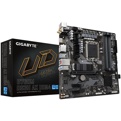 Gigabyte B760M DS3H AX DDR4 PLACA BASE GIGABYTE 1700 B760M DS3H AX DDR4 M-ATX 4XDDR4 4XSATA6 2xUSB 3.2 4xUSB 1XUSB 3.2 C