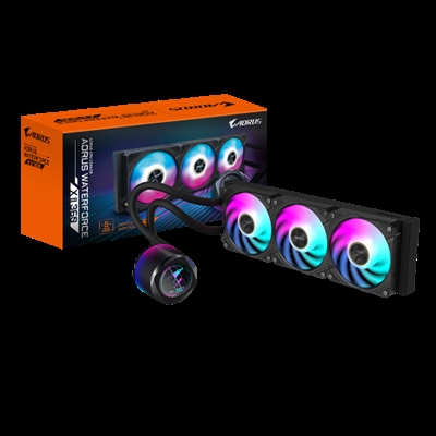 Gigabyte GP-AORUS WATERFORCE X II Experimenta un rendimiento de enfriamiento superior con los disipadores de CPU de GIGABYTE. Diseñados con soluciones térmicas avanzadas y componentes de alta calidad, nuestros refrigeradores garantizan una regulación de temperatura óptima para su procesador. Desde soluciones de refrigeración por aire hasta refrigeración líquida, GIGABYTE ofrece confiabilidad y eficiencia, permitiéndote llevar tu CPU al límite con confianza y tranquilidad.