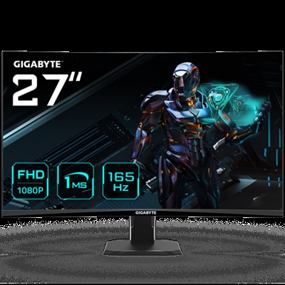 Gigabyte GS27F EK1 El GIGABYTE GS27F cuenta con un panel FHD de 27 pulgadas con una frecuencia de actualización de 165 Hz, un tiempo de respuesta de 1 ms y un color sRGB del 105 %, lo que te ofrece una experiencia de juego fluida y una calidad de visualización detallada. Disfruta de un rendimiento exclusivo sin necesidad de extravagancias.