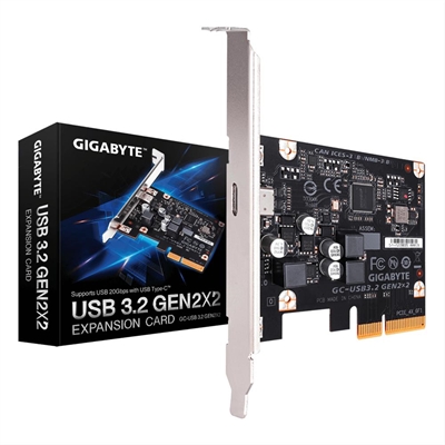 Gigabyte USB CARD GC-USB 3.2 GEN2X2 Gigabyte Gc - Usb 3.2 Gen2x2. Interfaz De Host: Pcie - Interfaz De Salida: Usb3.2 Gen 2 (3.1 Gen 2). Color Del Producto: Negro - Metálico - Utilizar Con: Pc