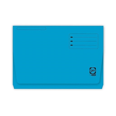 Gio 400040682 Subcarpeta Bolsa Fabricadas En Cartulina Color Azul Y Gramaje De 320 G. El Pack Contiene 25 Subcarpetas Formato Folio.