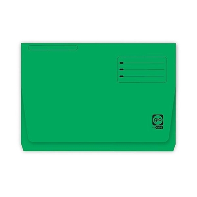 Gio 400040685 Subcarpeta Bolsa Fabricadas En Cartulina Color Verde Y Gramaje De 320 G. El Pack Contiene 25 Subcarpetas Formato Folio.