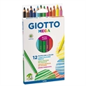 Giotto F225600 - Lapiz De Color De Diseño Hexagonal. Trazo De 55 Mm. Cuerpo Lacado Con El Mismo Color De La