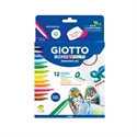 Giotto F49490000 - Rotulador Giotto Decor Textile Para Camisetas 12 Colores - Color: Surtidos; Trazo (Min): 1