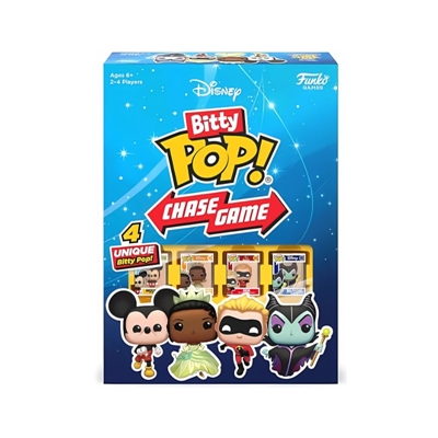 Goliath 879511 JUEGO DE MESA FUNKO BITTY POP! CHASE GAME DISNEY 4 DADOS 4 BITTY POP HASTA 4 JUGADORES 6 AÃ‘OS