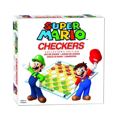 Goliath 932976 JUEGO DE MESA GOLIATH DAMAS SUPER MARIO 2 JUGADORES JUEGO DE DAMAS