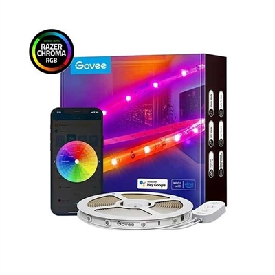 Govee H619C3D1 TIRA LED GOVEE RGB SMART WIFI+BT H619C 10M RGBIC 64 MODOS CONTROL POR VOZ