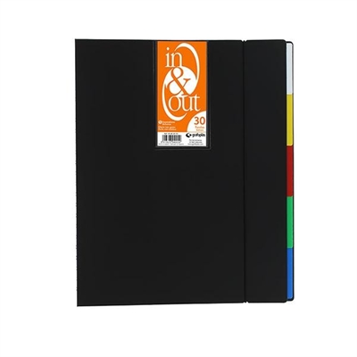 Grafoplas 39403010 Carpeta De Fundas Extraibles E Intercambiables Tama?O A4 Fabricada En Polipropileno Color Negro. Encuadernado En Espiral. Contiene 30 Fundas De 80 Micras Transparentes Con Refuerzo Lateral.