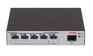 H3c 9801A67N H3C LS-1600V2-6P-GL. Tipo de interruptor: Gestionado, Capa del interruptor: L2. Puertos tipo básico de conmutación RJ-45 Ethernet: Gigabit Ethernet (10/100/1000), Cantidad de puertos básicos de conmutación RJ-45 Ethernet: 5. Tabla de direcciones MAC: 2000 entradas, Capacidad de conmutación: 12 Gbit/s. Estándares de red: IEEE 802.1D, IEEE 802.1Q, IEEE 802.1ab, IEEE 802.1p, IEEE 802.1v, IEEE 802.3ab, IEEE 802.3u, IEEE.... Montaje en rack
