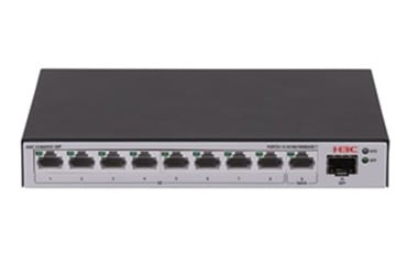 H3c 9801A67P H3C LS-1600V2-10P-GL. Tipo de interruptor: Gestionado. Puertos tipo básico de conmutación RJ-45 Ethernet: Gigabit Ethernet (10/100/1000), Cantidad de puertos básicos de conmutación RJ-45 Ethernet: 9. Tabla de direcciones MAC: 4000 entradas, Capacidad de conmutación: 20 Gbit/s. Estándares de red: IEEE 802.1D, IEEE 802.1Q, IEEE 802.1ab, IEEE 802.1p, IEEE 802.1v, IEEE 802.3ab, IEEE 802.3u, IEEE.... Montaje en rack