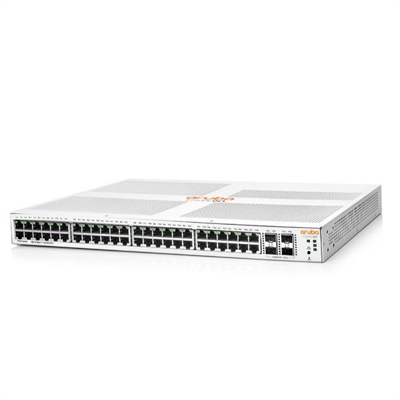 Hewlett-Packard-Enterprise JL685A#ABB Aruba Ion 1930 48G 4Sfp+ Switch - Puertos Lan: 48 N; Tipo Y Velocidad Puertos Lan: Rj-45 10/100/1000 Mbps; Power Over Ethernet (Poe): No; Gestión: Smartmanaged; No. Puertos Uplink: 4; Soporte Routing: No; No. Puertos Poe: 0