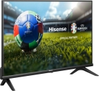 Hisense 40A4N Hisense 40A4N. Diagonal de la pantalla: 101,6 cm (40), Resolución de la pantalla: 1920 x 1080 Pixeles, Tipo HD: Full HD, Tecnología de visualización: QLED, Forma de la pantalla: Plana, Tipo de retroiluminación LED: Direct-LED. Smart TV. Brillo de pantalla: 200 cd / m², Razón de contraste (típica): 5000:1, Relación de aspecto nativa: 16:9. Formato de señal digital: DVB-C, DVB-S, DVB-S2, DVB-T, DVB-T2. Wifi, Ethernet. Color del producto: Negro