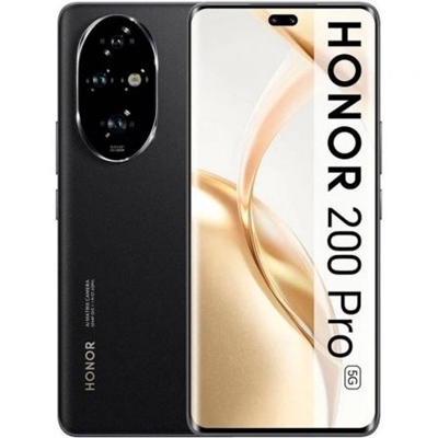 Honor 5109BFSY Honor 200 Pro Negro - Pulgadas: 6,78; Memoria Interna (Rom): 512 Gb; Dual Sim: Sí; Memoria Interna (Ram): 12 Gb; Modelo: Snapdragon 8 Gen 3; Versión Sistema Operativo: Magicos 8.0