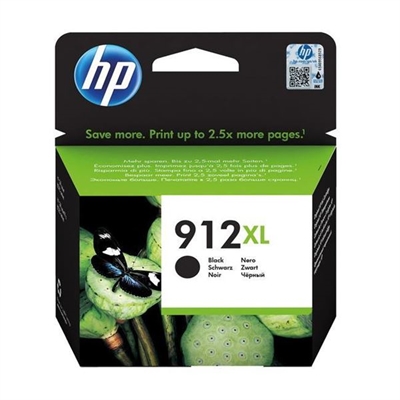 Hp 3YL84AE#301 Tinta Negro Hp 912Xl Bl - Tipología: Tinta; Tecnología De Impresión: Ink Jet; Color De Impresión: Negro; Tipología General: Producto Para Impresora De Tinta; Formato Páginas (Res. Estándar): 825 Pages; Capacidad De Tinta/Tóner: Alta; Unidades Por Embalaje: 1 Nr